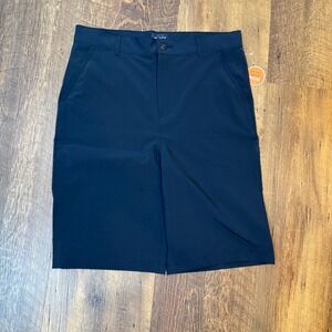 The Childrens Place Uniform Shorts Navy Blue Performance Chino Boys 18 Quick Dry
